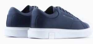ARMANI EXCHANGE – Scarpe Uomo Sneakers in Action Leather Blu Navy