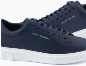 ARMANI EXCHANGE – Scarpe Uomo Sneakers in Action Leather Blu Navy