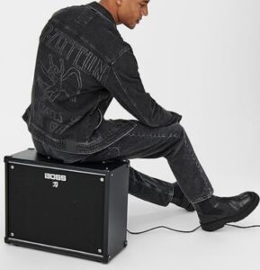 ONLY & SONS – Giacca Uomo di Jeans a Led Zeppelin Denim Trucker Nero
