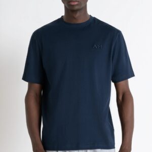 ANTONY MORATO – T-Shirt Uomo in Cotone con Logo Ricamato Blu