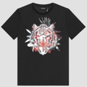 ANTONY MORATO – T-Shirt Uomo in Cotone Stretch con Logo Centrale Nero
