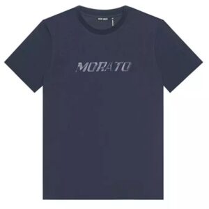 ANTONY MORATO – T-Shirt Uomo in Cotone con Stampa Logo Gommata ad Iniezione Effetto Prisma Avio Blu
