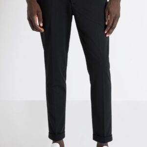 ANTONY MORATO – Pantaloni Uomo Super Skinny “Ashe” in Tessuto Misto Viscosa Elastico Nero