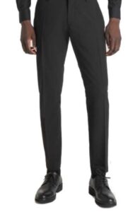 ANTONY MORATO – Pantaloni Uomo “Bonnie” in Tessuto Misto Viscosa Elastico Nero