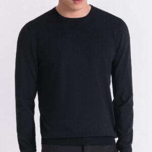 ANTONY MORATO – Maglia Uomo in Filato Misto Viscosa Stretch Nero