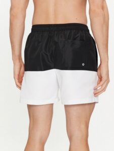 CALVIN KLEIN – Pantaloncini Uomo da Bagno Swimwear Nero/Bianco