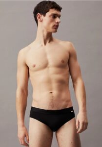 CALVIN KLEIN – Costume Uomo a Slip Meta Essentials Nero