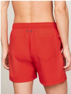 TOMMY HILFIGHER JEANS – Costume Uomo Boxer Slim Fit Medio con Logo Rosso
