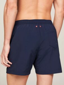 TOMMY HILFIGHER JEANS – Costume Uomo Boxer Slim Fit Medio con Logo Blu Navy