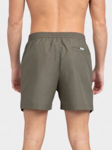 CALVIN KLEIN – Pantaloncini Da Bagno Con Cordoncino Medio Logo Tape Verde