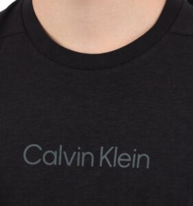 CALVIN KLEIN – T-Shirt Uomo Crew Neck Logo Nero