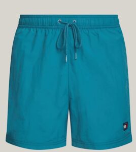 TOMMY HILFIGHER JEANS – Costume Uomo Shorts Heritage Media Lunghezza Timeless Teal