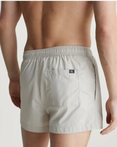 CALVIN KLEIN – Pantaloncini Uomo da Bagno con Cordoncino Corto Silver Lining