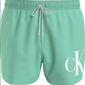 CALVIN KLEIN – Pantaloncini Uomo Da Bagno Con Cordoncino Corto Cabbage