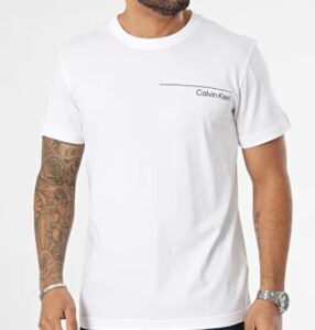 CALVIN KLEIN – T-Shirt Uomo Crew Neck Tee Bianco