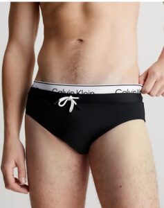 CALVIN KLEIN – Costume Uomo a Slip Meta Legacy Nero