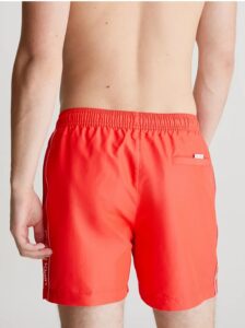 CALVIN KLEIN – Pantaloncini Uomo da Bagno con Cordoncino Medio Meta Legacy Rosso