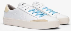 SUN 68 – Scarpe Uomo Street Leather Bianco/Bianco Panna