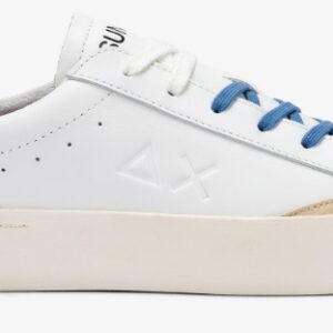 SUN 68 – Scarpe Uomo Street Leather Uomo Bianco/Navy Blue