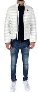 BLAUER – Piumino Uomo Colletto Alto Virgil Bianco
