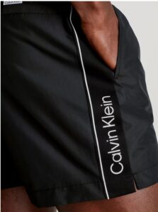 CALVIN KLEIN – Pantaloncini Uomo da Bagno con Cordoncino Medio Meta Legacy Nero