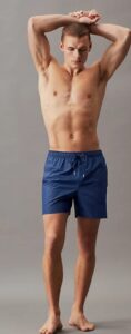 CALVIN KLEIN – Pantaloncini Uomo da Bagno con Cordoncino Medio Meta Legacy Navy