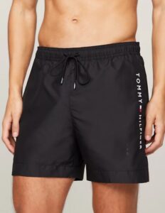 TOMMY HILFIGHER JEANS – Costume Uomo Shorts Original Media Lunghezza Nero