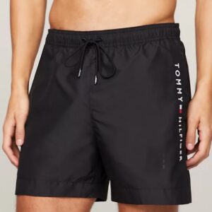 TOMMY HILFIGHER JEANS – Costume Uomo Shorts Original Media Lunghezza Nero