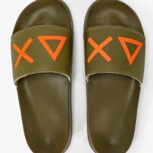 SUN68 – Ciabatte Uomo Slippers Logo Militare