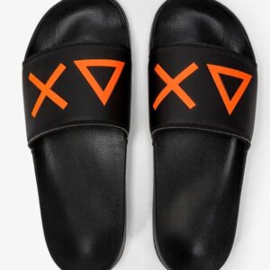 SUN68 – Ciabatte Uomo Slippers Logo Nero