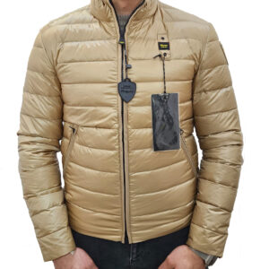 BLAUER – Piumino Uomo Colletto Alto Virgil Marroncino