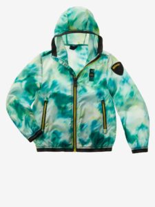 BLAUER – Giubbino Kids Giacca a Vento Camouflage Austin Verde Amazzonia