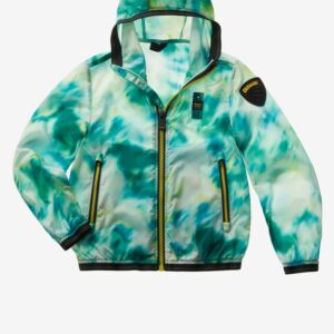 BLAUER – Giubbino Kids Giacca a Vento Camouflage Austin Verde Amazzonia