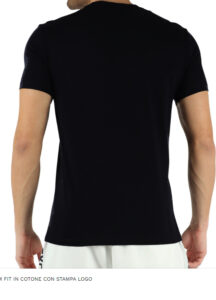 ARMANI EXCHANGE – T-Shirt Uomo Slim Fit in Cotone con Stampa Logo Frontale Nero