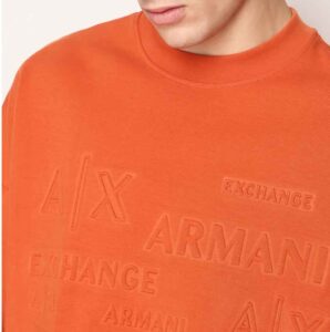 ARMANI EXCHANGE – Maglione Uomo Felpa in Cotone Arancio