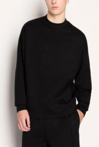 ARMANI EXCHANGE – Maglione Uomo Felpa in Cotone Nero