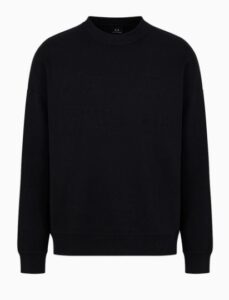 ARMANI EXCHANGE – Maglione Uomo Felpa in Cotone Nero