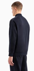 ARMANI EXCHANGE – Maglione Uomo Felpa con Zip Blu Navy