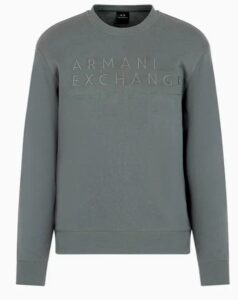 ARMANI EXCHANGE – Maglione Uomo Felpa Senza Cappuccio Verde