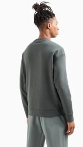 ARMANI EXCHANGE – Maglione Uomo Felpa Senza Cappuccio Verde