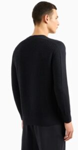 ARMANI EXCHANGE – Maglione Uomo Maglione Girocollo in Cotone Blu Navy