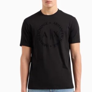 ARMANI EXCHANGE – T-Shirt Uomo Regular Fit in Jersey Nero