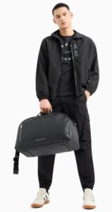 ARMANI EXCHANGE – T-Shirt Uomo Regular Fit in Jersey con Stampa Tonda Nero
