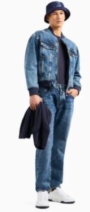 ARMANI EXCHANGE – T-Shirt Uomo Regular Fit ASV in Cotone Organico Blu Navy