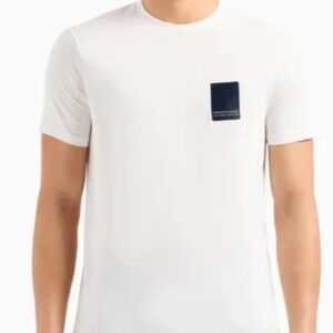ARMANI EXCHANGE – T-Shirt Uomo Regular Fit ASV in Cotone Organico Bianco
