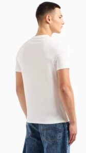 ARMANI EXCHANGE – T-Shirt Uomo Regular Fit ASV in Cotone Organico Bianco