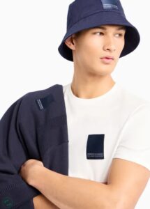 ARMANI EXCHANGE – T-Shirt Uomo Regular Fit ASV in Cotone Organico Bianco