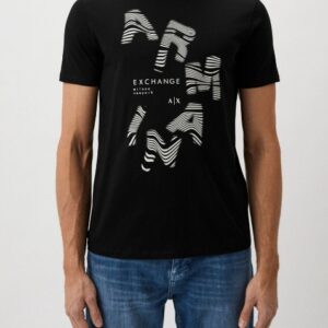 ARMANI EXCHANGE – T-Shirt Uomo con Logo Stilizzato Nero