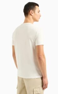 ARMANI EXCHANGE – T-Shirt Uomo Regular Fit in Cotone con Stampa Fotografica Bianco