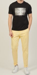 ARMANI EXCHANGE – T-Shirt Uomo Regular Fit in Cotone con Stampa Fotografica Nero